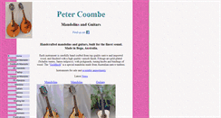 Desktop Screenshot of petercoombe.com
